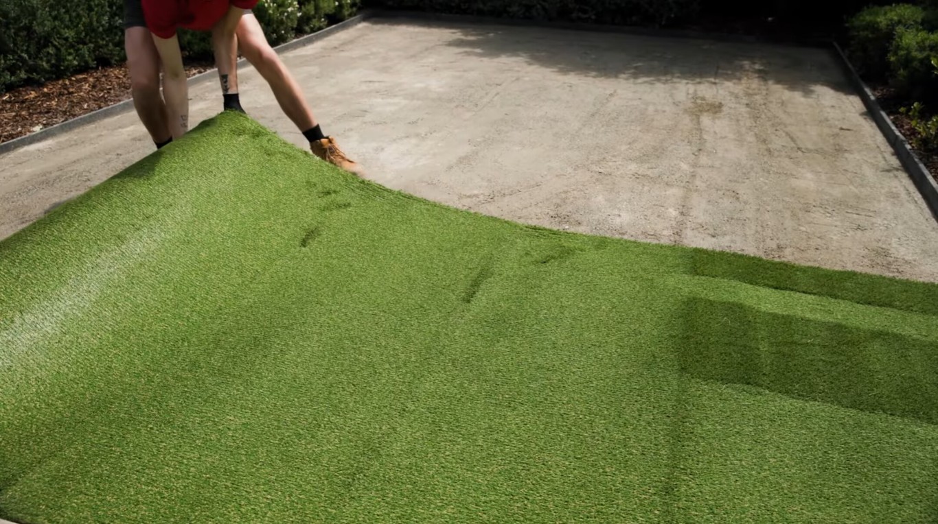 Professional sports turf installation